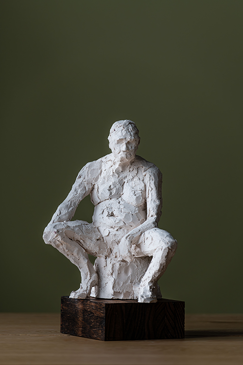 Een schets model van een oudere man